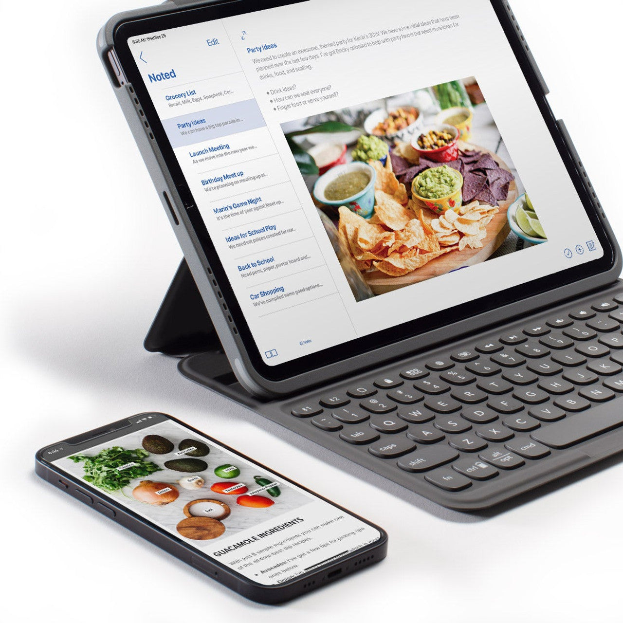 Zagg Keyboard Pro Keys Apple-iPad Air M2 y Pro 11 Black/Gray 1st, 2nd and 3rd gen.