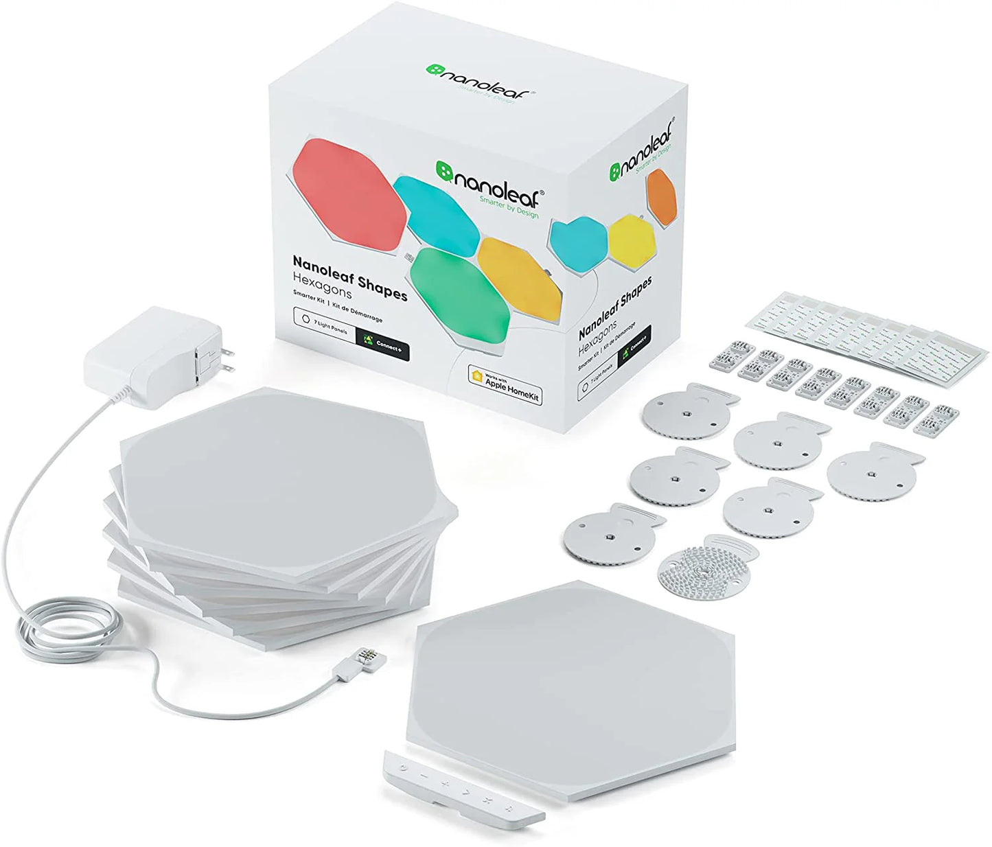 Nanoleaf - Shapes - Hex - White - 7 Pack