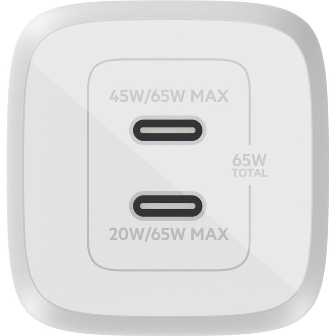 Belkin Cargador de Pared Dual USB-C GaN with PPS 65W