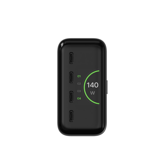 Satechi ChargeView 140W Desktop Charger - US Type A Space Black