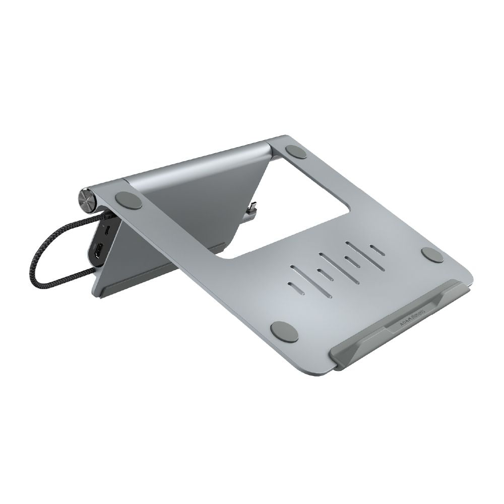 Adam Elements CASA HUB Stand USB-C 5-in-1 Laptop Stand Hub - Grey