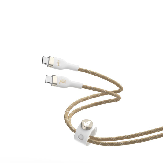 Belkin Cable Pro Flex USB-C a USB-C 60W con correa 2M Mickey