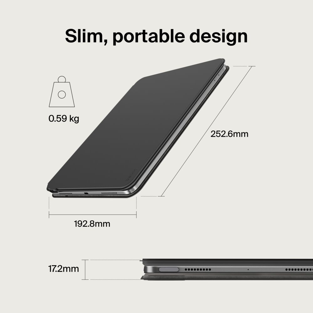 Funda de teclado inglés Pro Belkin con soporte magnético para iPad de 10,9 (10 generación) inglés