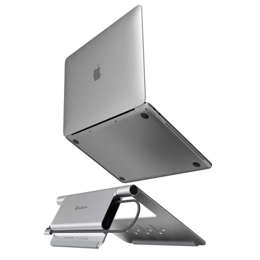 Adam Elements CASA HUB Stand USB-C 5-in-1 Laptop Stand Hub - Grey