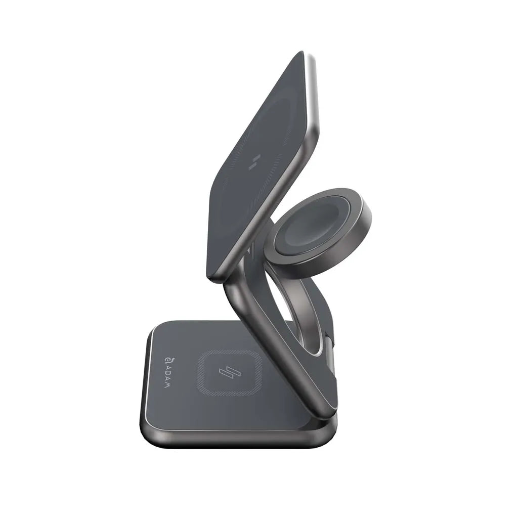 Adam Elements estación de carga magnética 3 en 1 Foldable Travel - Gris