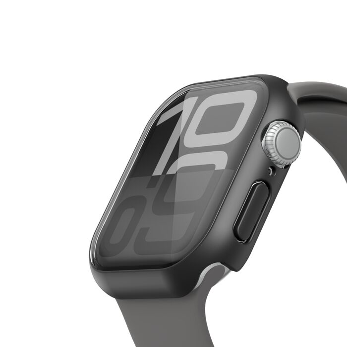 Protector de pantalla Belkin 2 en 1 TemperedCurve para Apple Watch Series 10 (42 mm/negro)