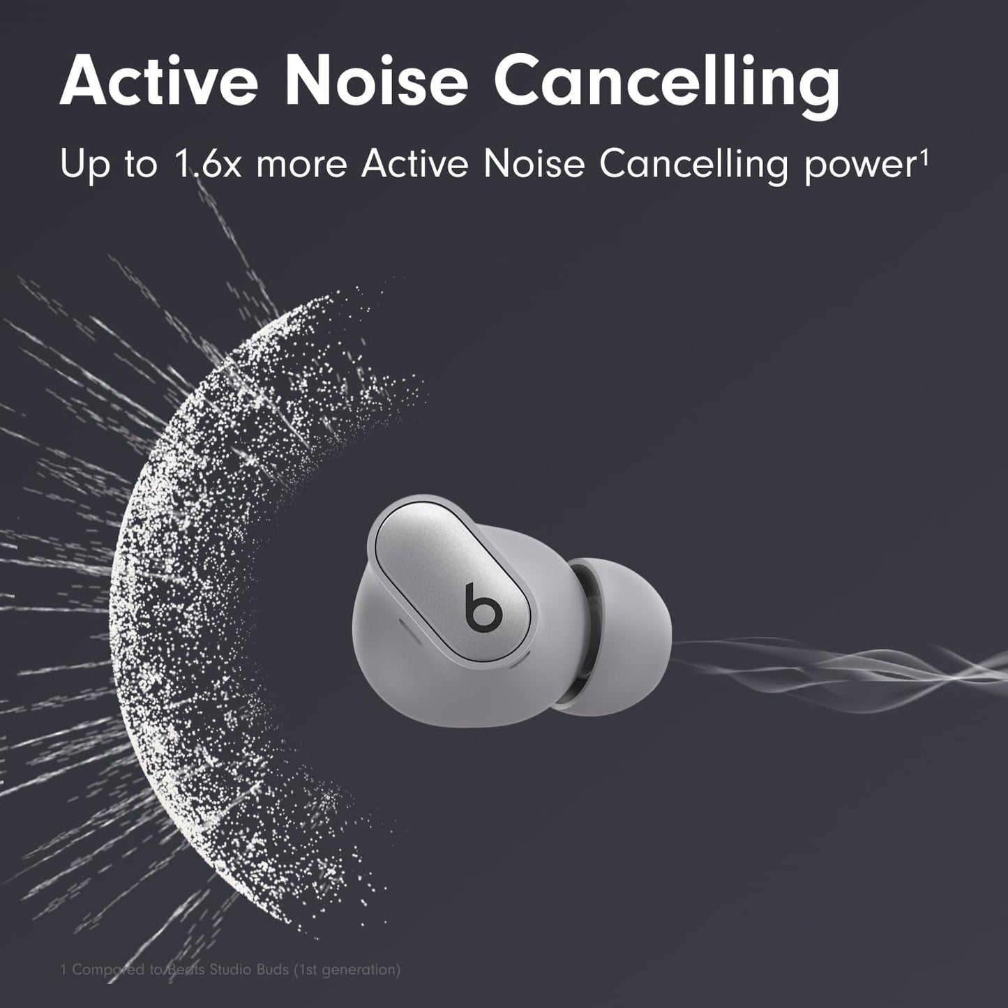 Apple Beats Studio Buds + - True Wireless Noise Cancelling Earbuds - Cosmic Silver
