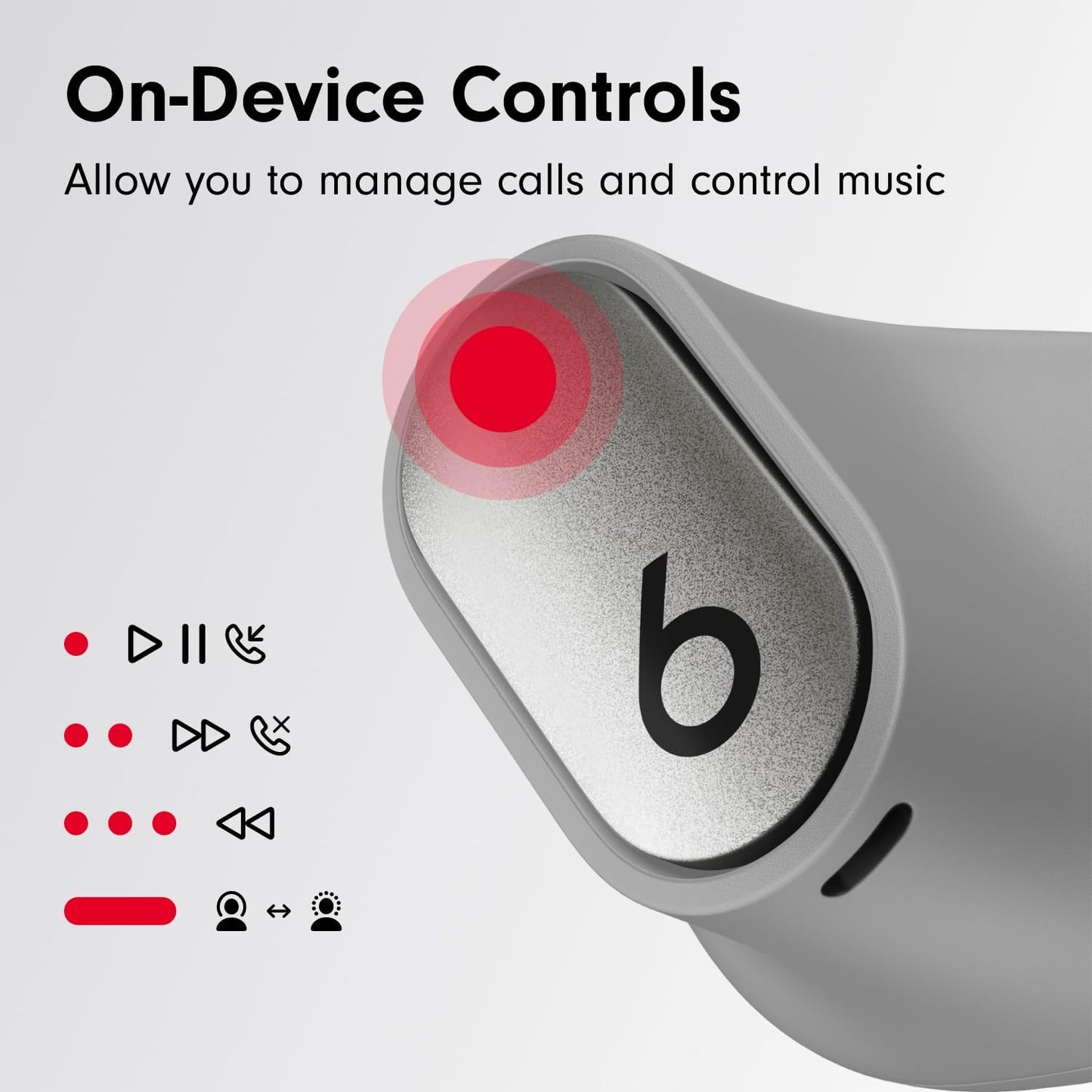 Apple Beats Studio Buds + - True Wireless Noise Cancelling Earbuds - Cosmic Silver
