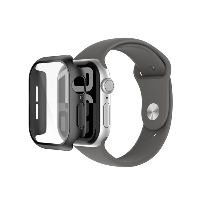 Protector de pantalla Belkin 2 en 1 TemperedCurve para Apple Watch Series 10 (42 mm/negro)