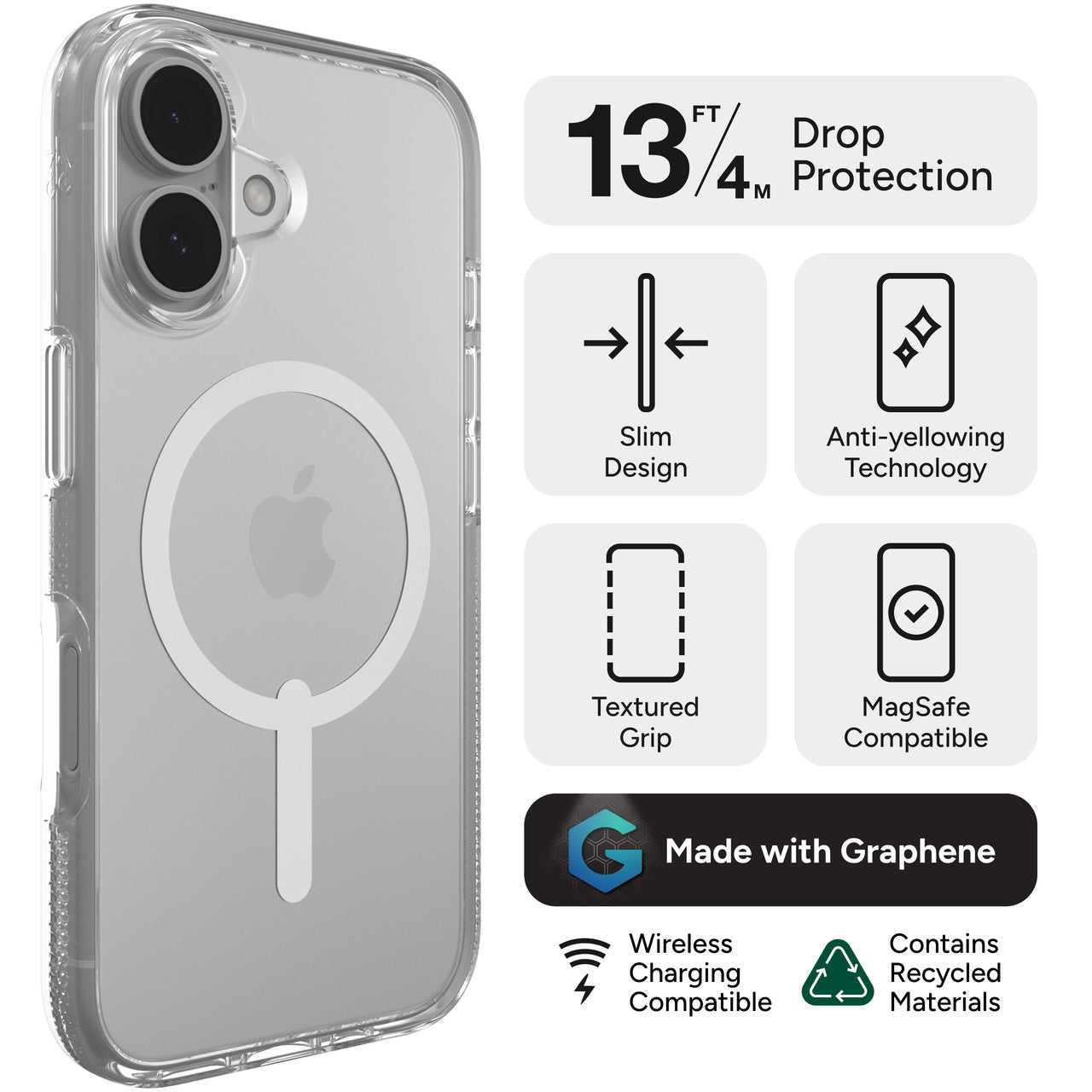 Zagg Cases Crystal Palace Snap iPhone 16 Plus