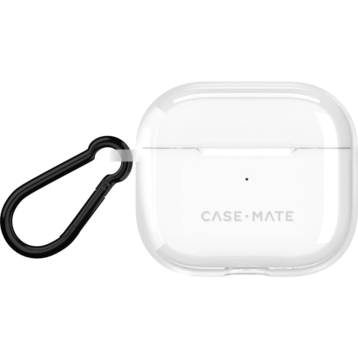 Case-Mate Tough Case with Black Carabiner for AirPods 4 - Clear