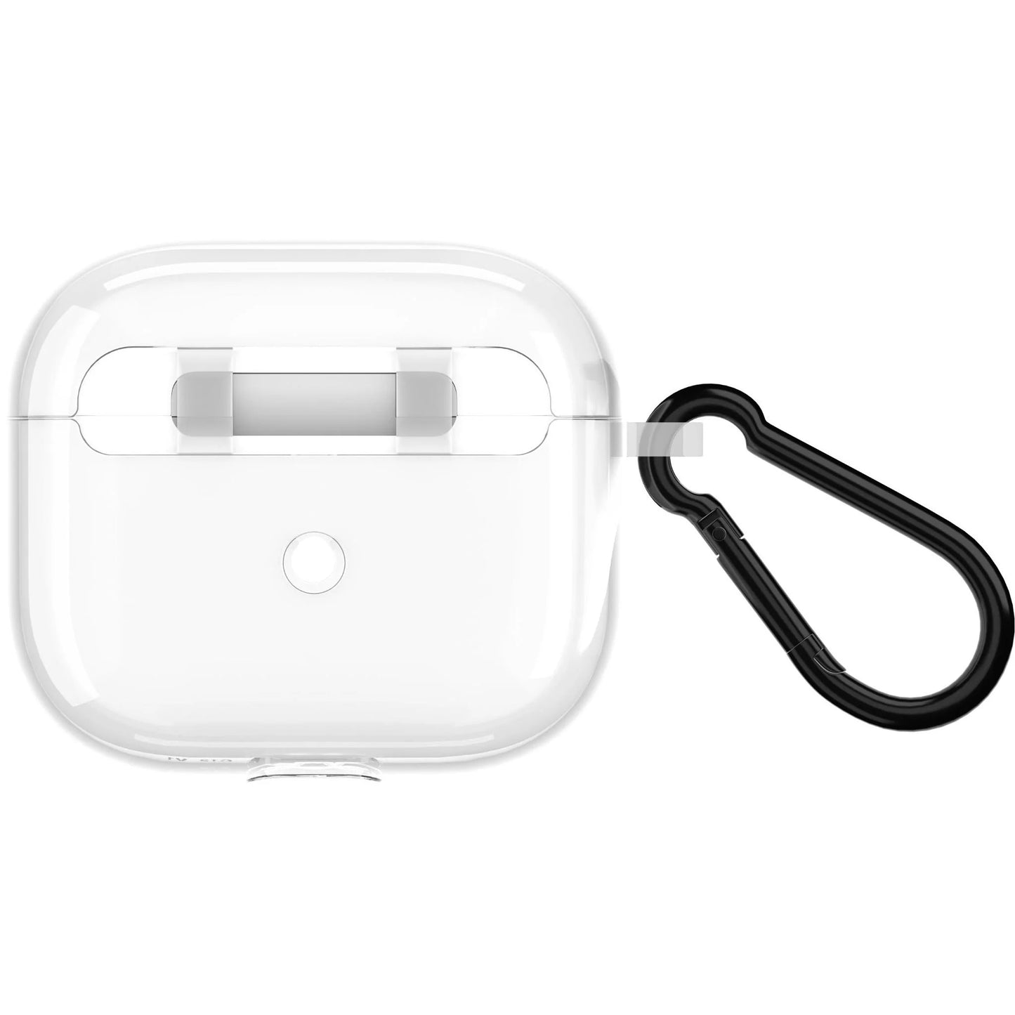 Case-Mate Tough Case with Black Carabiner for AirPods 4 - Clear