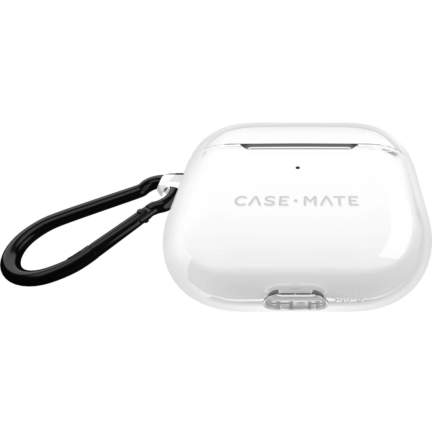 Case-Mate Tough Case with Black Carabiner for AirPods 4 - Clear