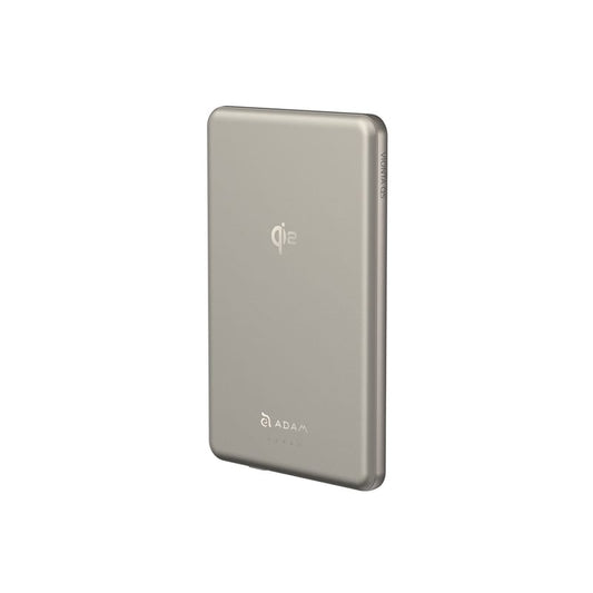 Adam Elements VIONTA Q5 Qi2 Ultra-Slim Power Bank 5,000 mAh - Gold