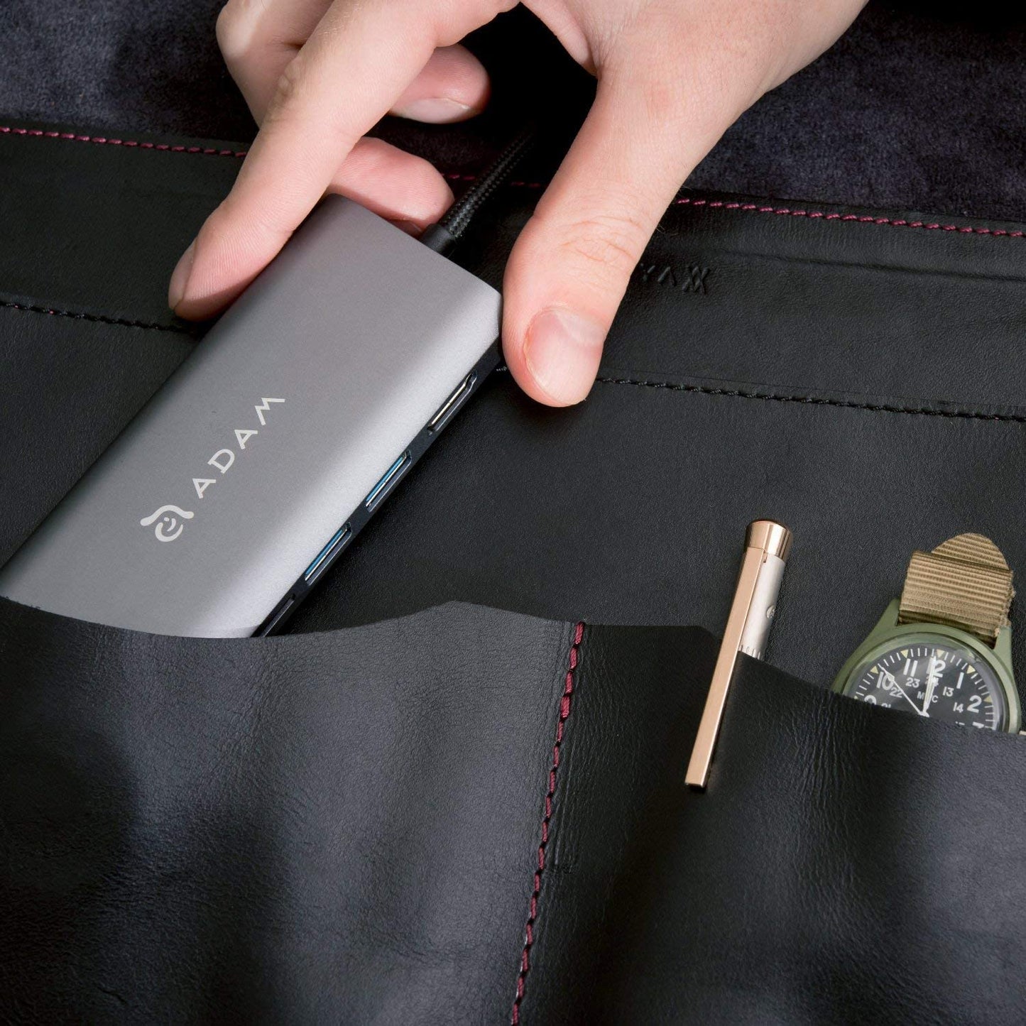 Adam Elements Adaptador USB-C  6 en 1 Casa A01