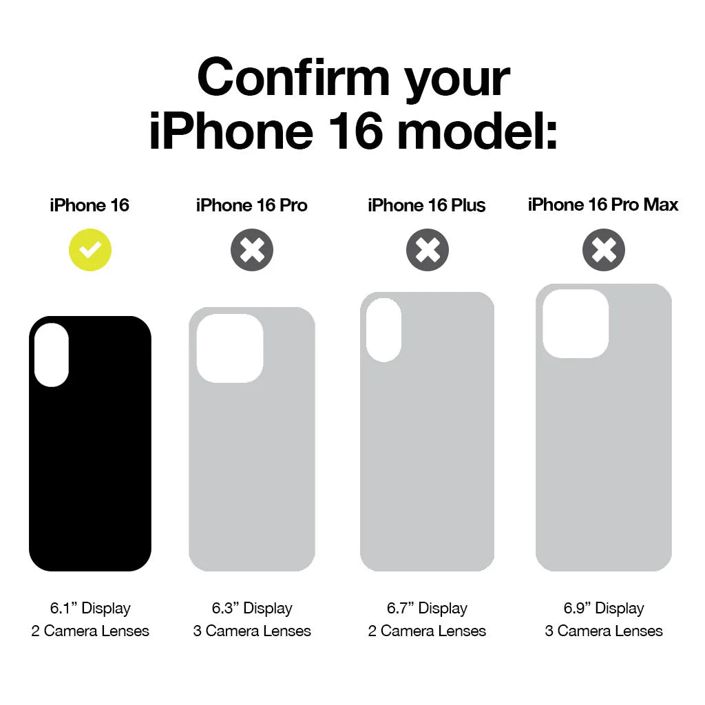 Incipio Sensor con MagSafe para iPhone 16 con Lens Protection - Negro