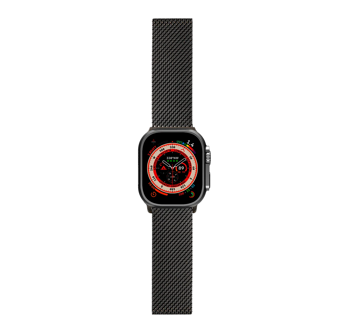 Logiix Milanese Link Apple Watch Band 42/44/45/49mm Negro