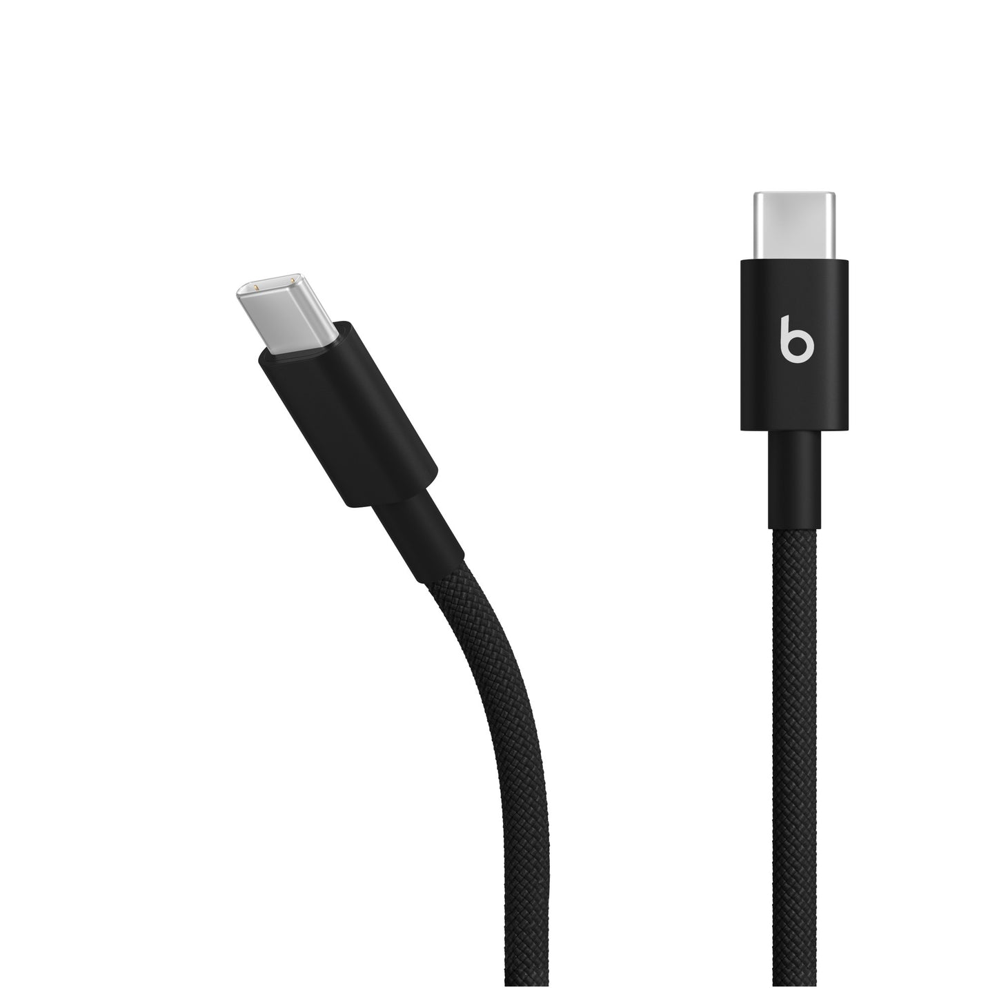 Paquete de dos cables tejidos Beats USB-C a USB-C - Negro Carbón