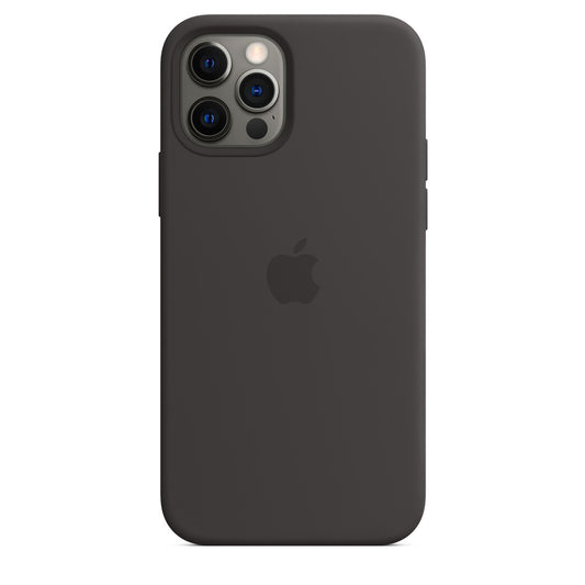 Funda de silicona con MagSafe para el iPhone 12 y iPhone 12 Pro - Negro