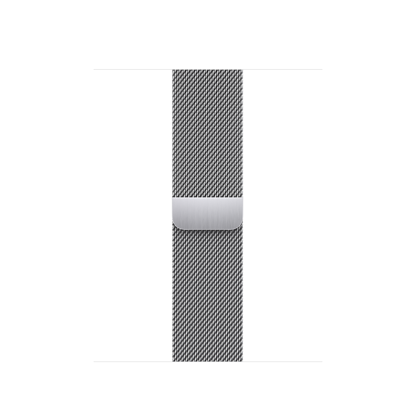 Correa estilo milanés color plata para caja de 41 mm
