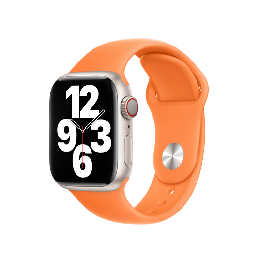 Correa deportiva naranja brillante para caja de 41 mm