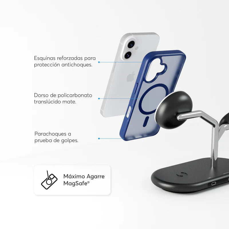 NCO SafeCase Lite con MagSafe Azul Navy para iPhone 16