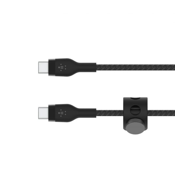 Belkin Cable Pro Flex USB-C a USB-C con correa 2M Black