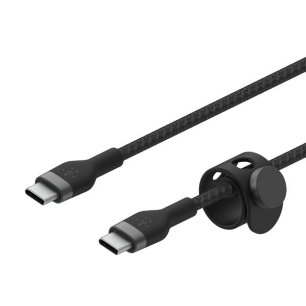 Belkin Cable Pro Flex USB-C a USB-C con correa 2M Black