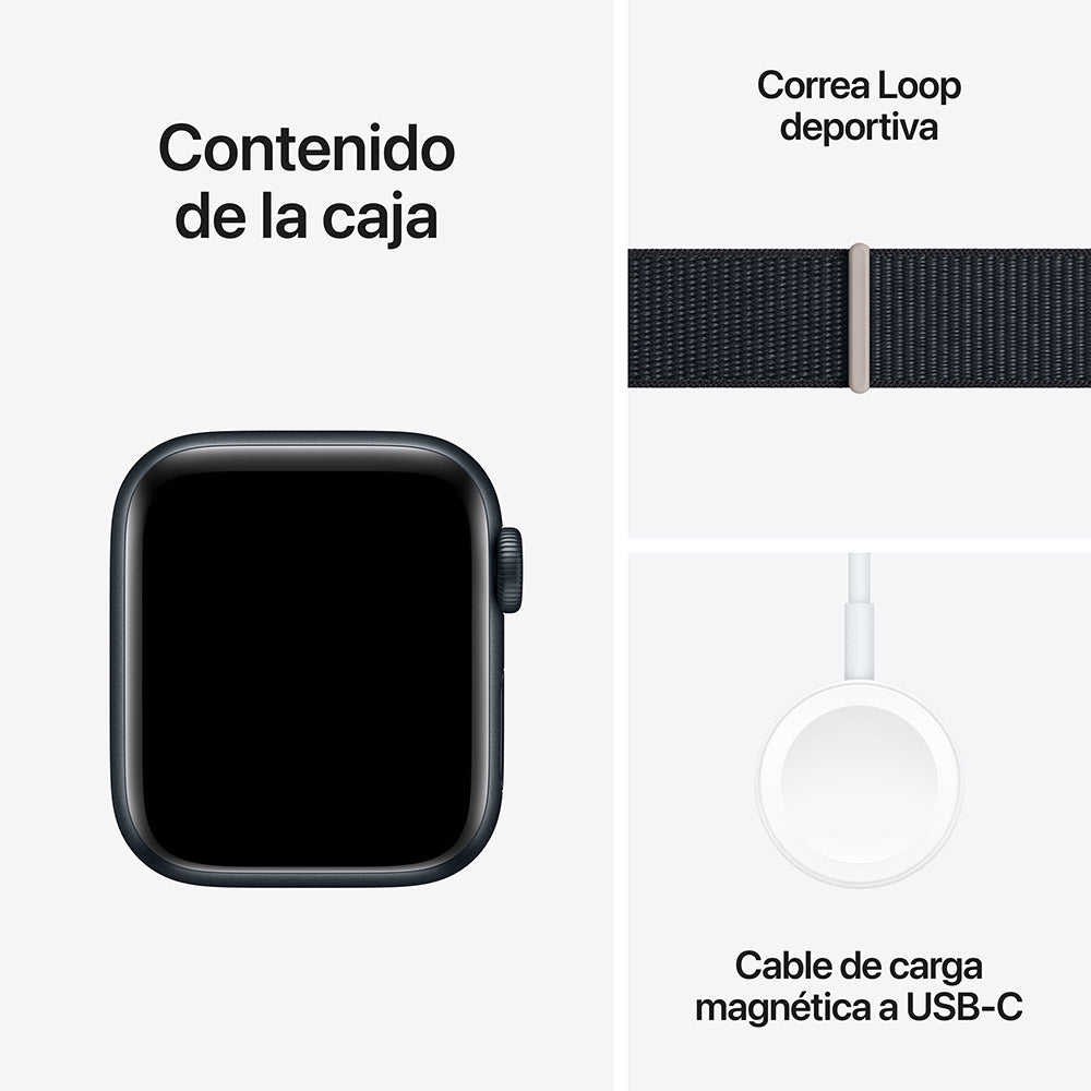 Apple Watch SE Midnight Aluminum Case with Midnight Loop