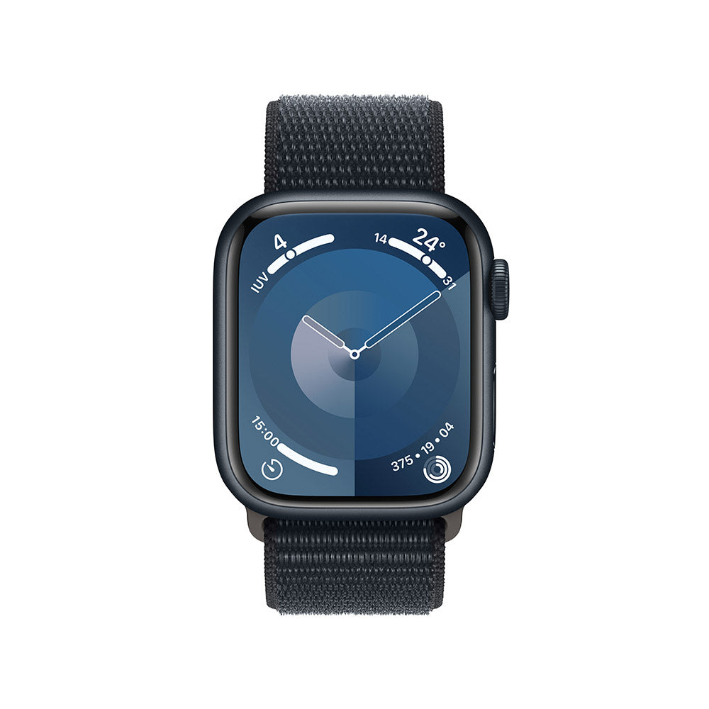 Apple Watch Series 9 Midnight Aluminum Case with Midnight Sport Loop