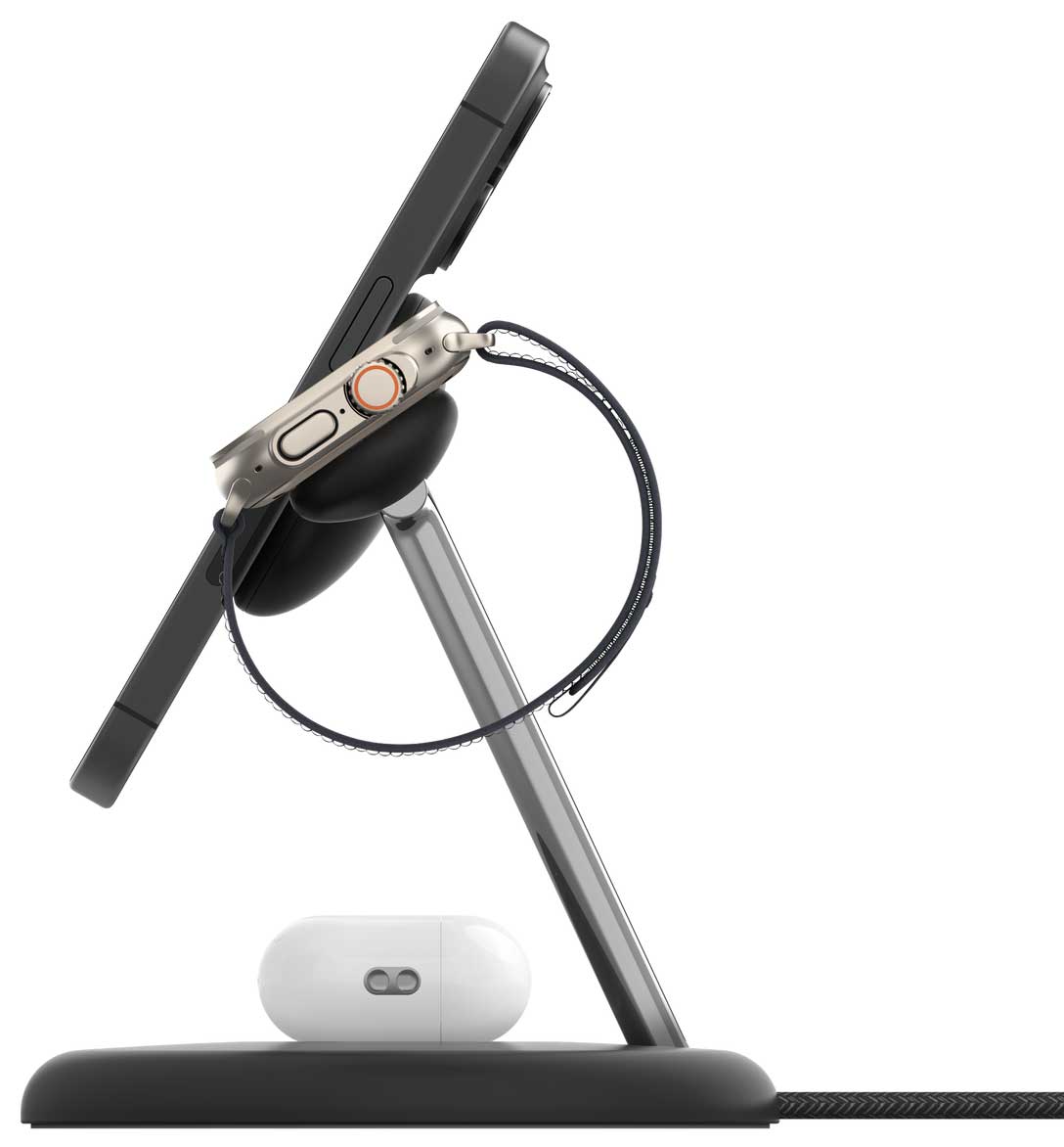 Cargador inalámbrico Qi2 15w Magsafe Belkin 3 en 1