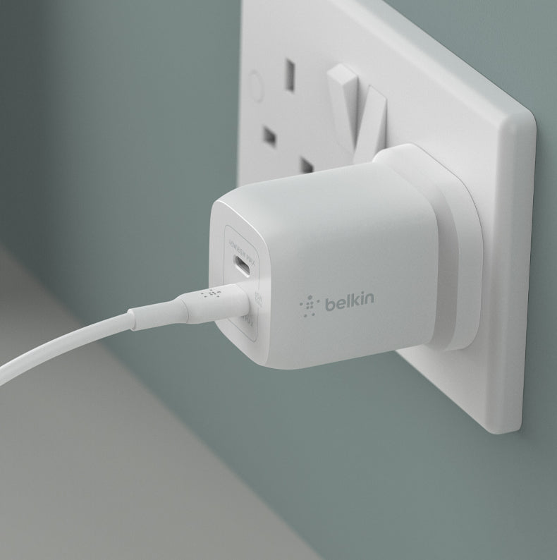 Belkin Cargador de Pared Dual USB-C GaN with PPS 65W