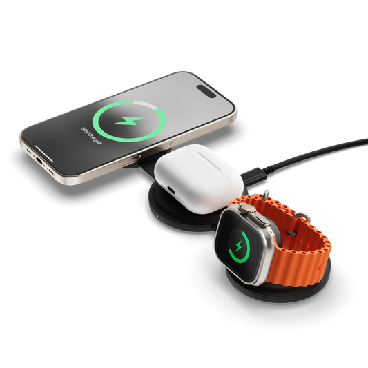 Satechi OntheGo 3-in-1 Charger Black