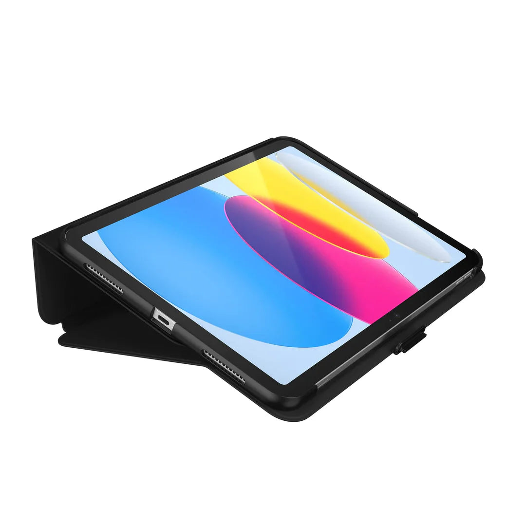 Speck Balance Folio Case with Microban para New iPad 10th - Black/Black/White
