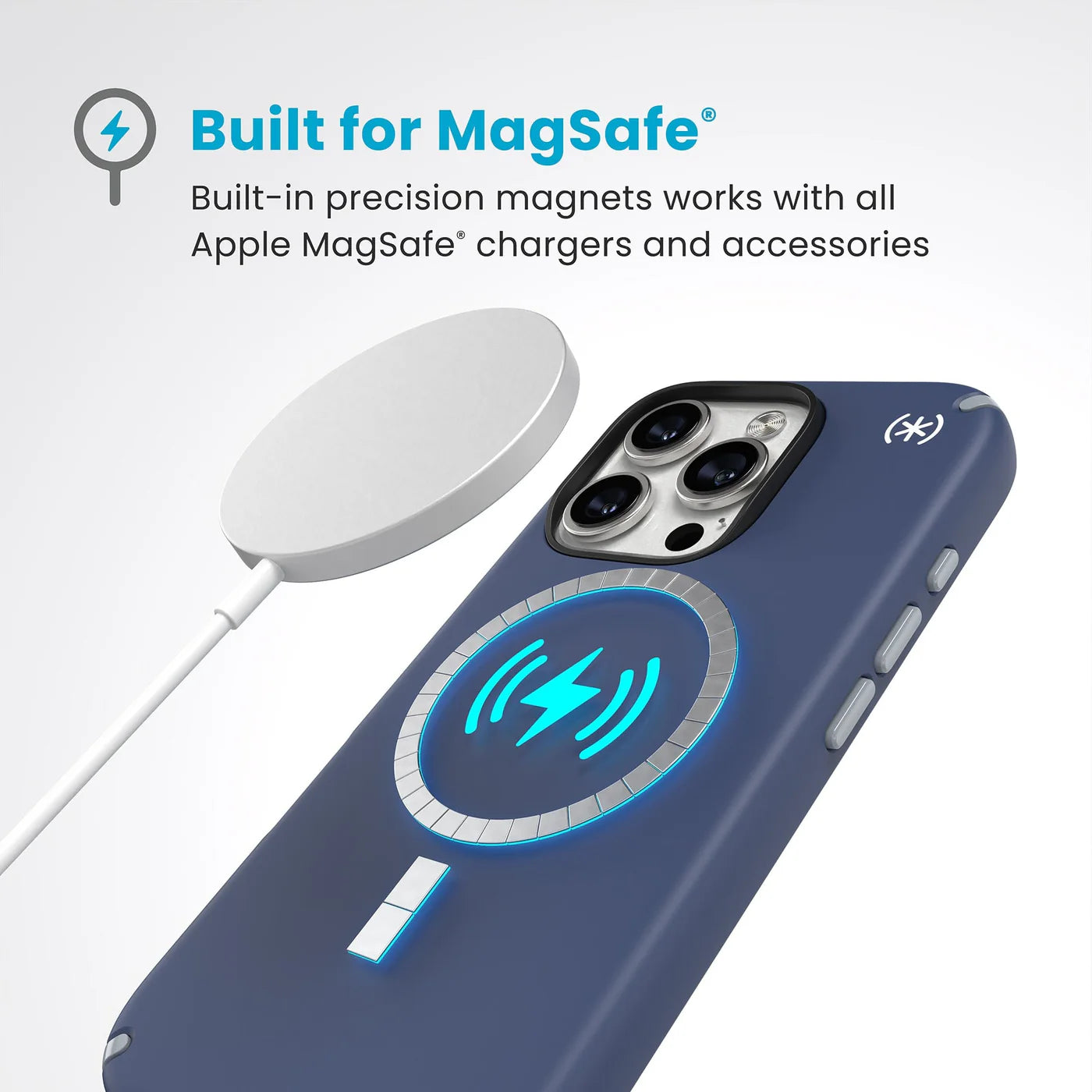 Speck Presidio2 Case con Magsafe para iPhone 16 Pro Azul