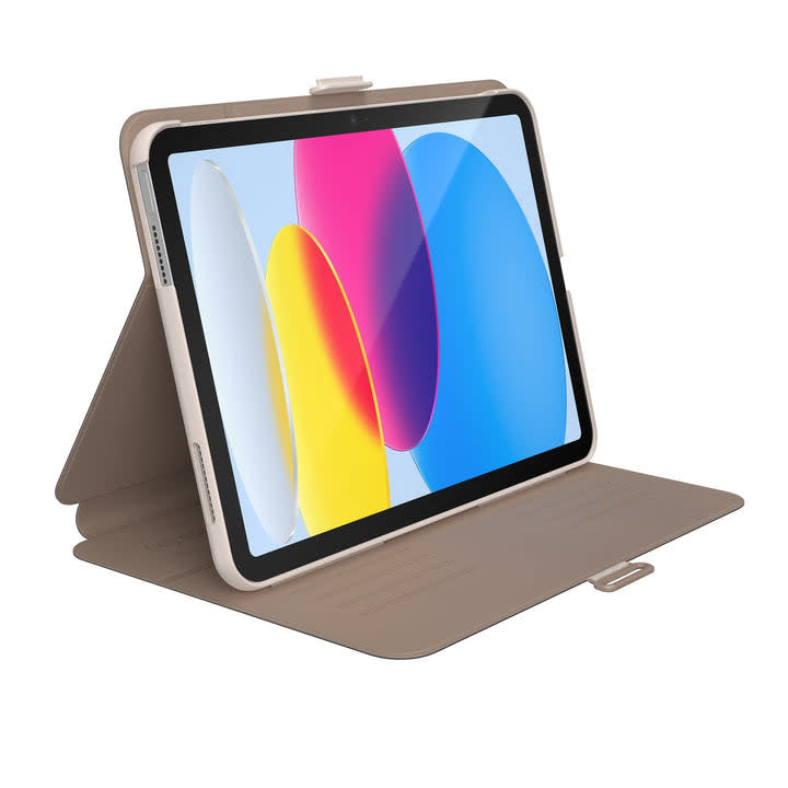 Speck Balance Folio Case with Microban para New iPad 10th - Almond Milk /Mocha/Charcoal