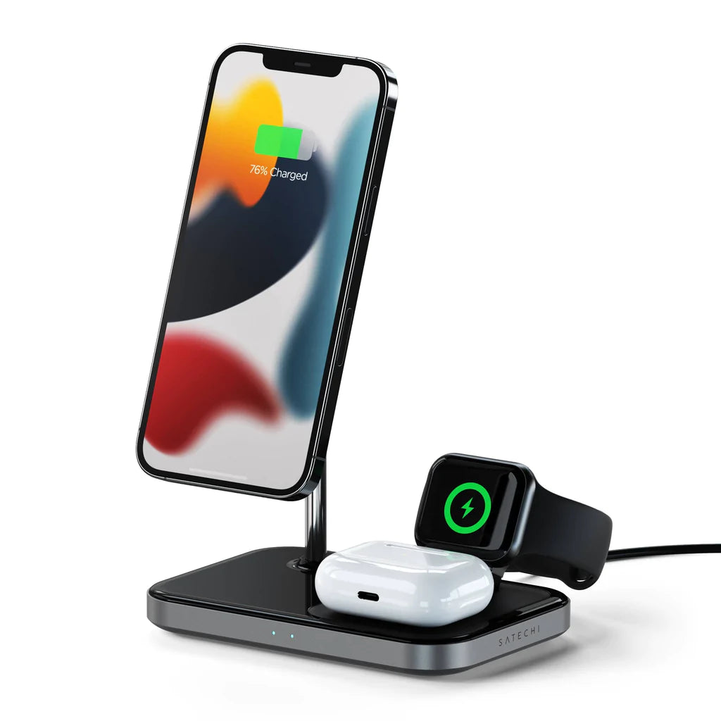 Satechi 3 en 1 Magnetic Wireless Charging Stand