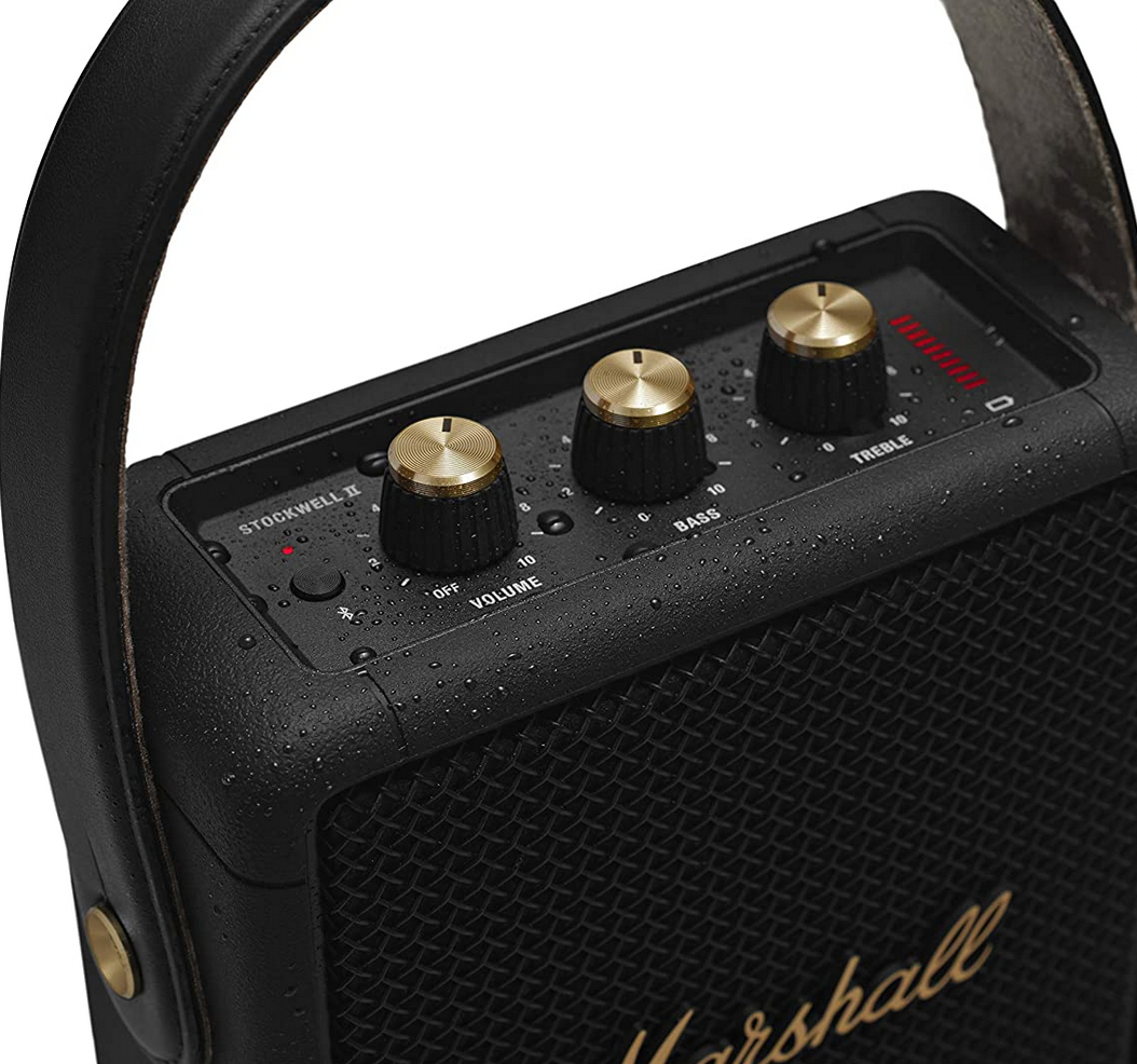 Marshall Stockwell II Bluetooth Speaker 120/230V -  Black Brass