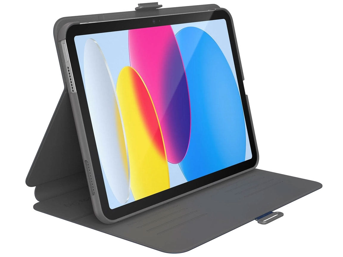 Speck   Balance Folio  Case with Microban para New iPad 10th  - Arcadia Navy/Moody Grey