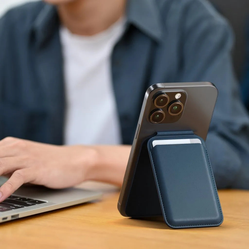 Satechi Magnetic Wallet Stand Blue