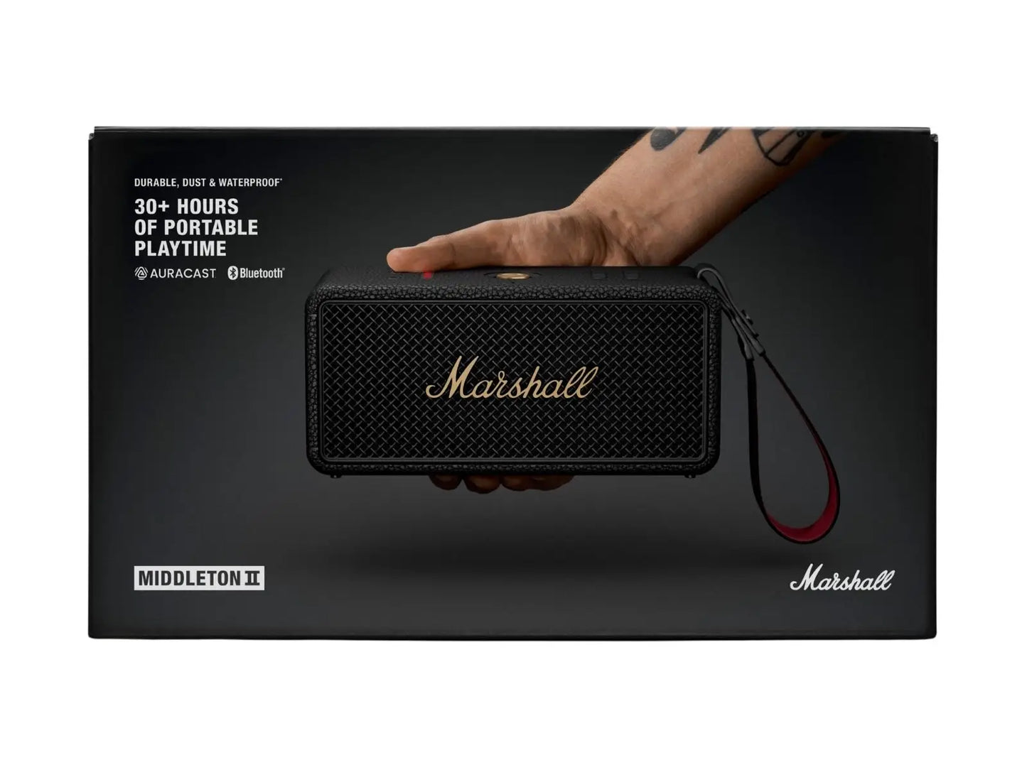 Marshall Middleton Bluetooth Speaker - Black and Brass