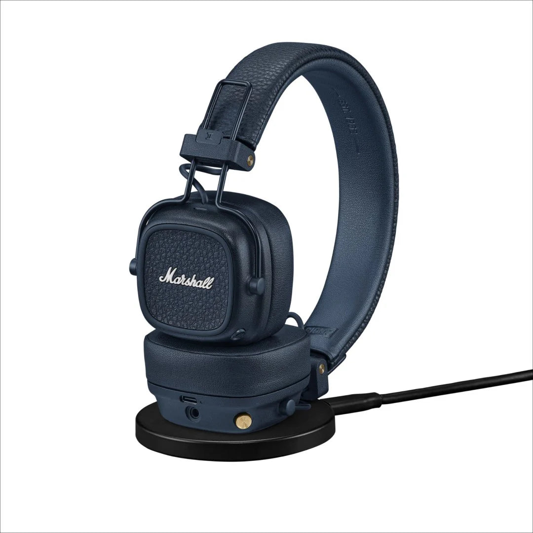 Marshall Major V Bluetooth On Ear Headphones - Midnight Blue