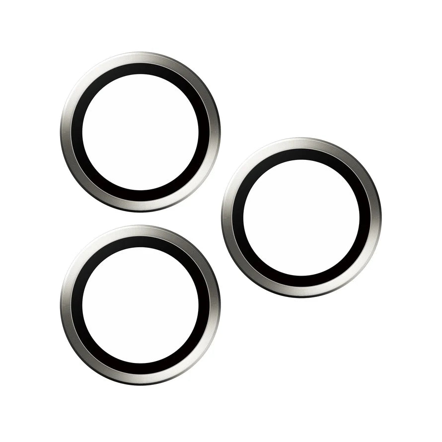 PanzerGlass™ Hoops Camera Lens Protector iPhone 15 Pro | 15 Pro Max | White Titanium