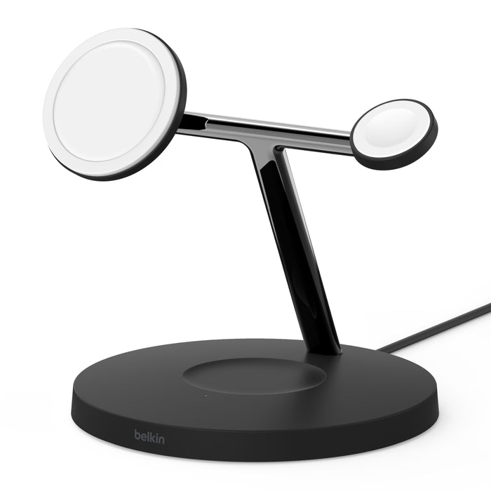 Cargador inalámbrico Qi2 15w  Magsafe Belkin 3 en 1
