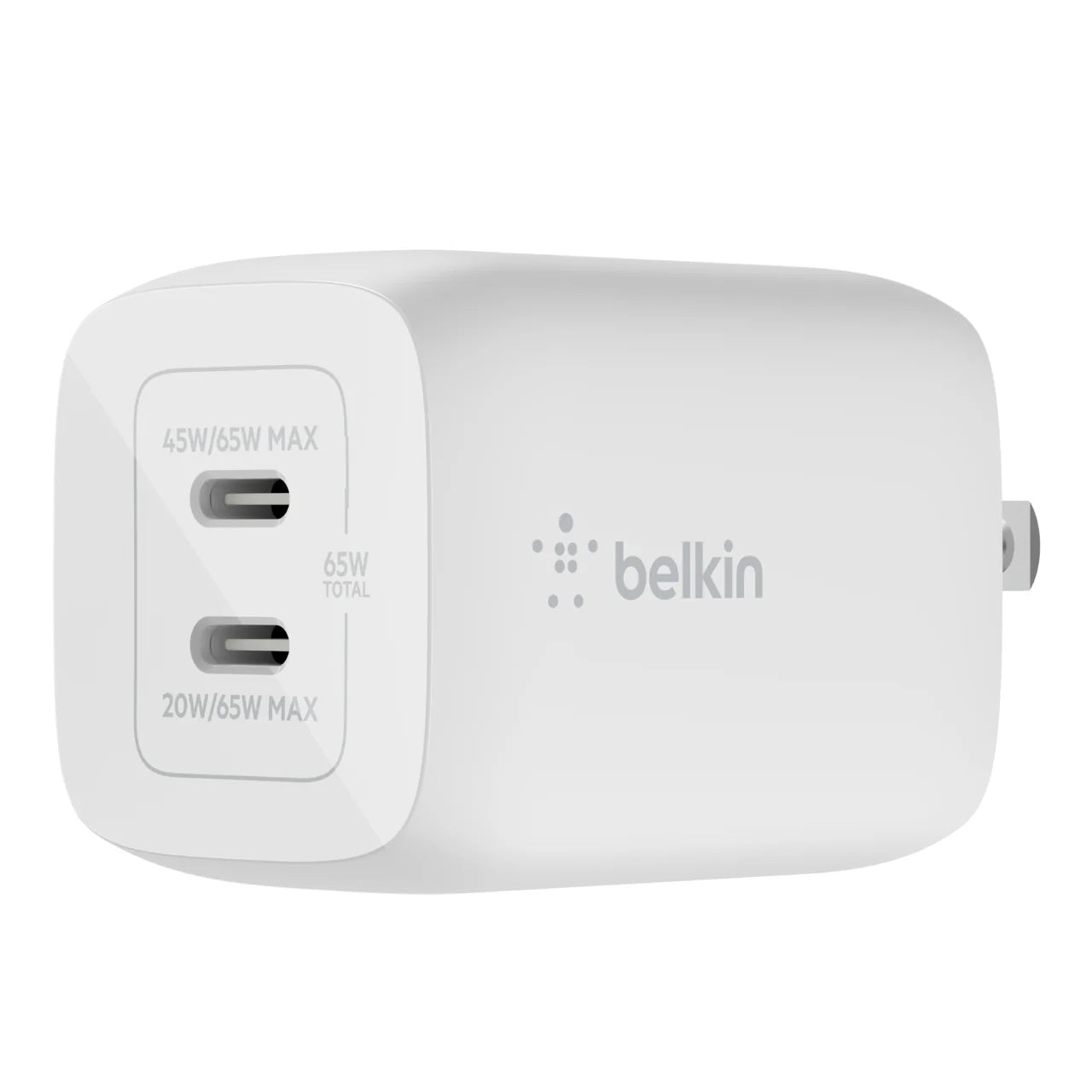 Belkin Cargador de Pared Dual USB-C GaN with PPS 65W - iShop