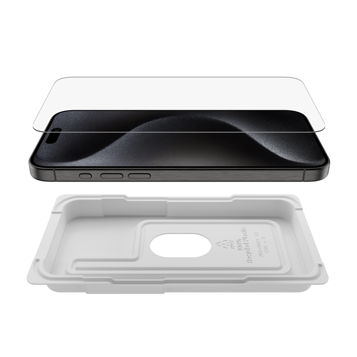 Belkin OVR Tempered Glass  Anti-microbio iPhone 15 Pro Max