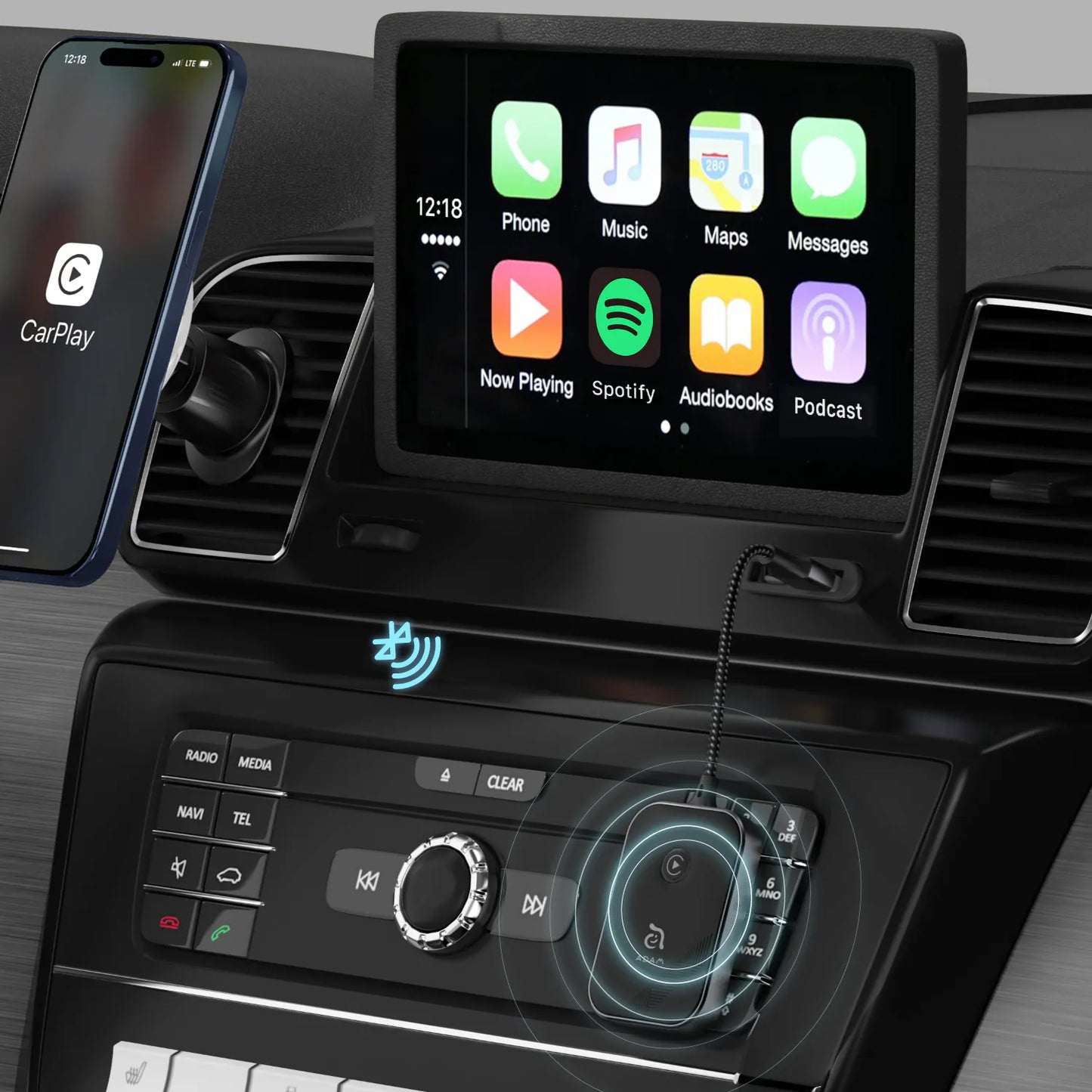 Adaptador inalámbrico CarGo CarPlay