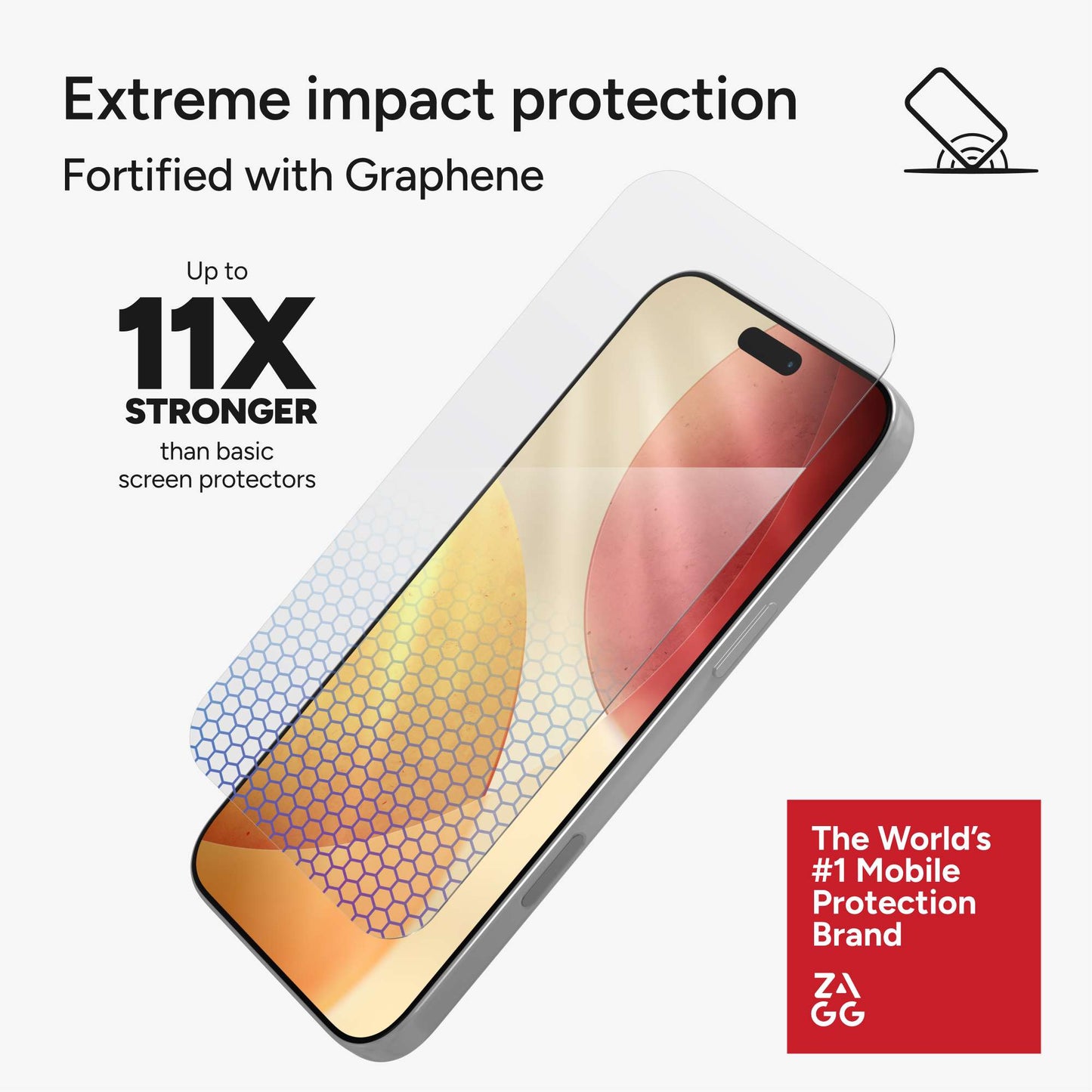 Zagg Protector de Pantalla XTR5 Grafeno para 17 Pro