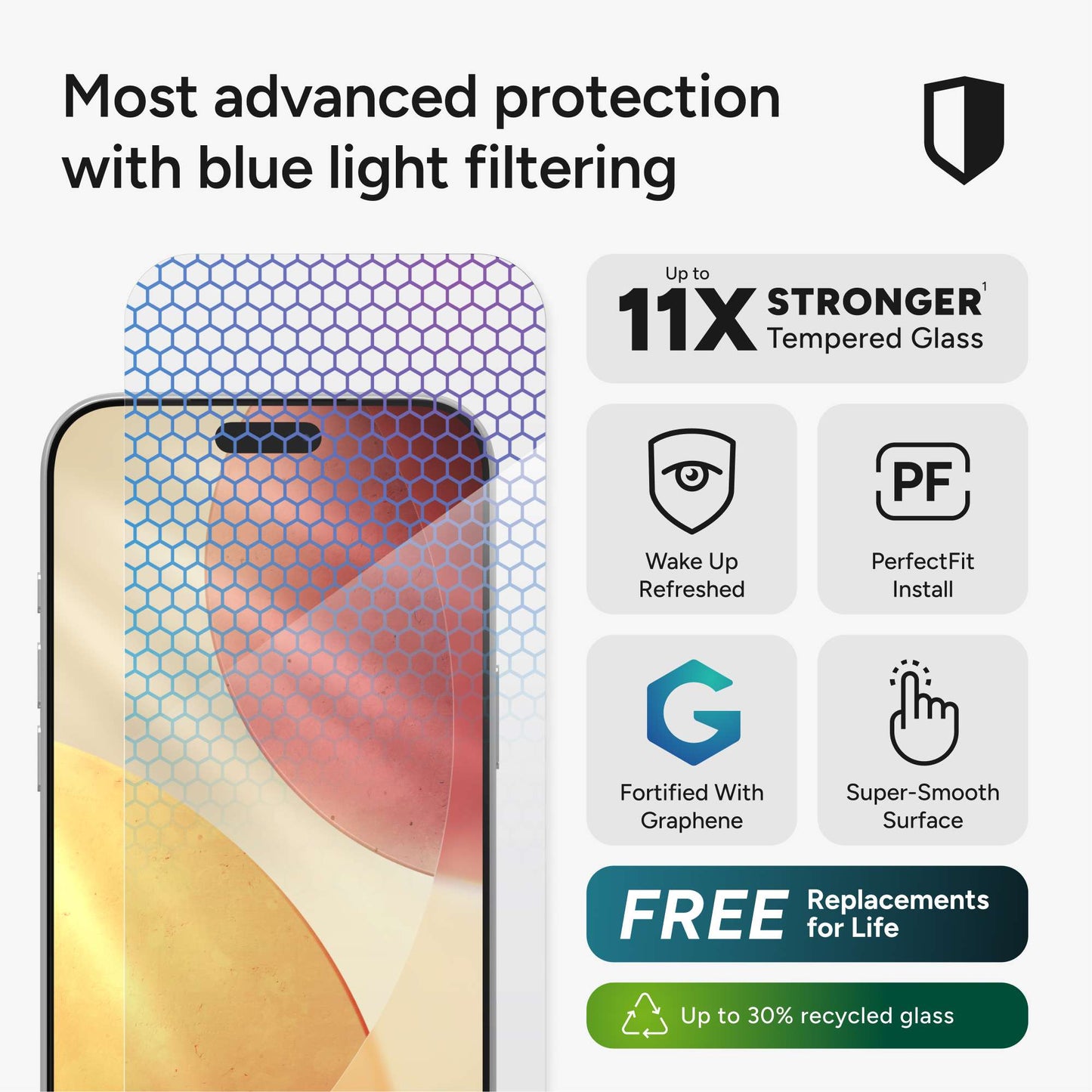 Zagg Protector de Pantalla XTR5 Grafeno para 17 Pro