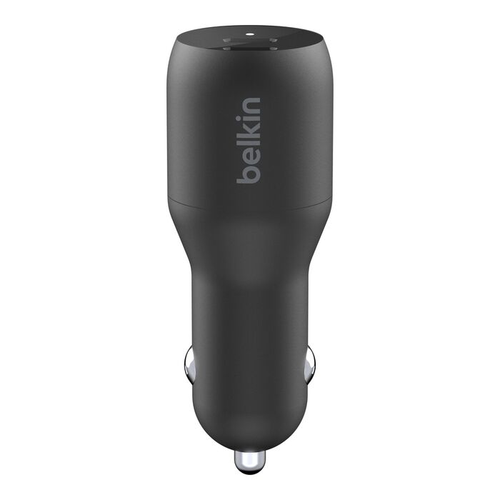 Belkin Dual USB-C Car Charger 18W X2 Black